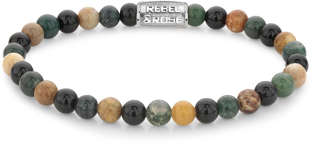 Armband - Staal/Beads | Rebel & Rose