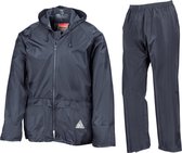 Donkerblauwe regenpak van Result XL