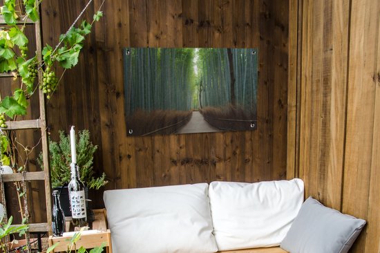 GreatGardenPosters - Affiche de jardin forêt - Bamboe - Jardin - Allée - 90x60 cm - Toile de jardin - Décoration murale - Décoration murale