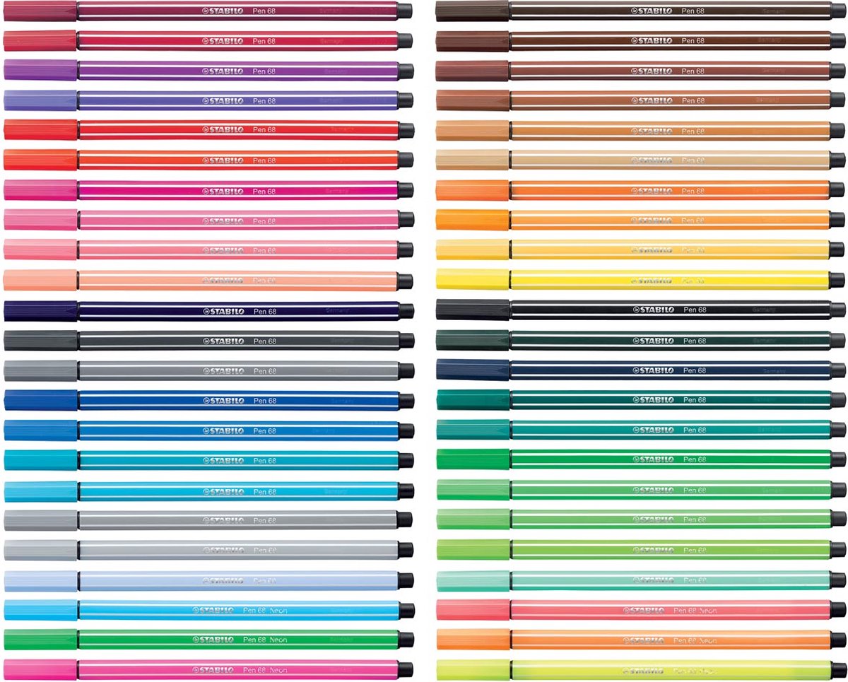 STABILO Pen 68 - Premium Viltstift - IJs Groen - per stuk — afbeelding 10
