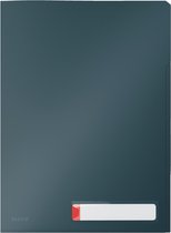 Leitz Cosy Privacy 3x Inserts Folders With Onglets - Dossier avec 3 compartiments - Dossiers pour documents sensibles à la confidentialité - Pour le bureau et le travail à domicile - Grijs velours - Idéal pour le bureau à domicile