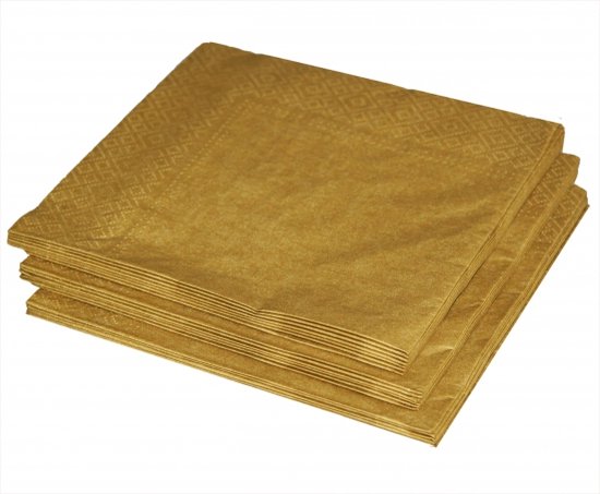 Economisch Rommelig Perforatie 100x stuks gouden servetten 33 x 33 cm - Papieren wegwerp servetjes -  goud... | bol.com