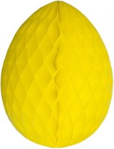 Set de 3x déco oeufs de Pâques jaunes 10 cm - Déco Pâques / Déco Pâques / Thème décoration Pasen