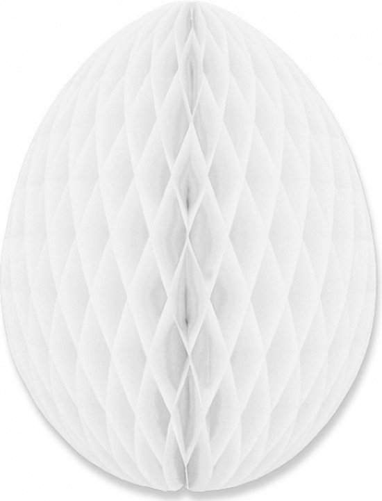 Set de 3x pièces de décoration oeufs de Pâques blancs 10 cm - Déco Pâques / Déco Pâques / Thème Pasen