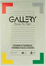 Gallery Steinbach tekenblok, gekorreld, ft 21 x 29,7 cm (A4), 200 g/m², blok van 20 vel 10 stuks