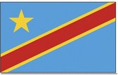 Vlag Congo 90 x 150 cm feestartikelen - Congo/Democratische Republiek Congo landen thema supporter/fan decoratie artikelen
