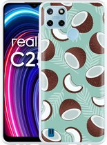 Realme C25Y Hoesje Kokosnoten - Designed by Cazy