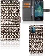 Bookcase Nokia G11 | G21 Hoesje Aztec Brown
