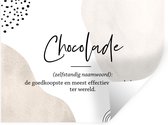 Stickers muraux - Proverbes - Chocolat - Citations - Dictionnaire - Définition du chocolat - 40x30 cm - Feuille adhésive