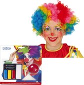 Ensemble complet de costumes de Clown pour enfants - Nez/perruque/peinture faciale