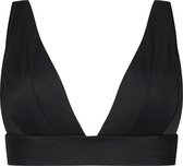 Hunkemöller Dames Badmode Triangle bikinitop Luxe  - Zwart - maat S