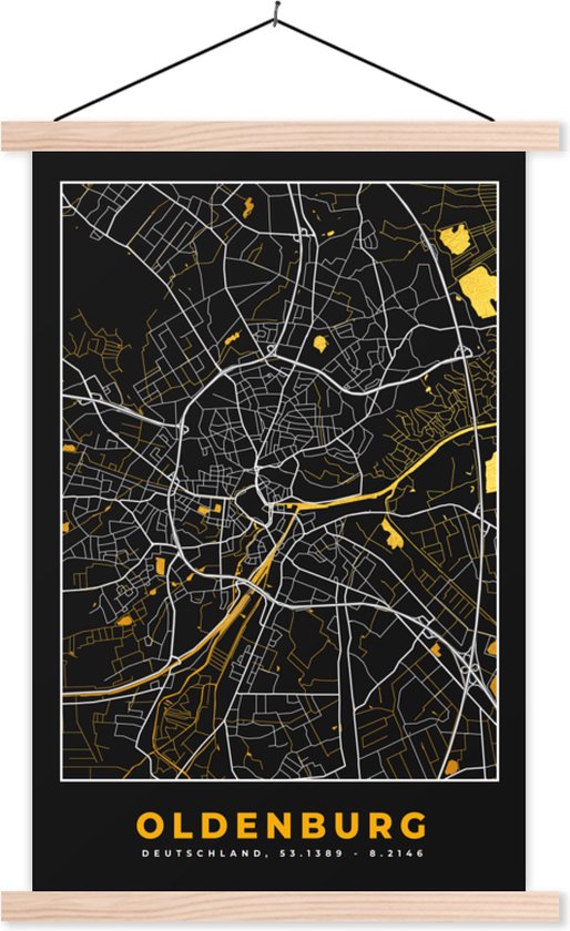 Posterhanger incl. Poster - Schoolplaat - Oldenburg - Duitsland - Goud ...