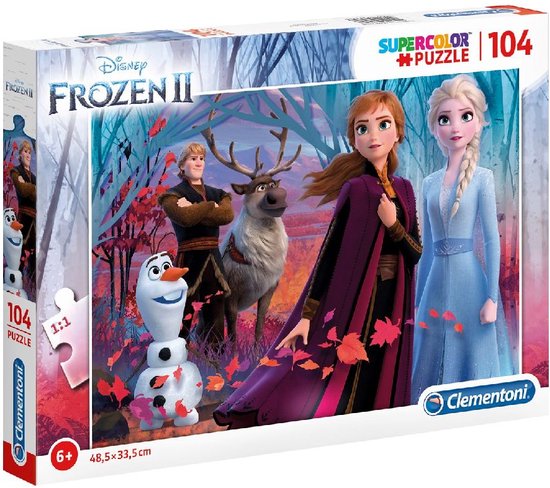 Frozen 2 Puzzel - Clementoni 104 puzzelstukjes