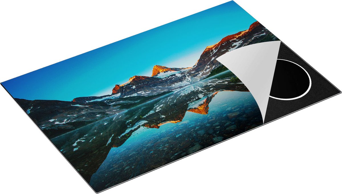 Chefcare Inductie Beschermer Berg Assiniboine bij het Meer in Canada - 78x52 cm - Afdekplaat Inductie - Kookplaat Beschermer - Inductie Mat