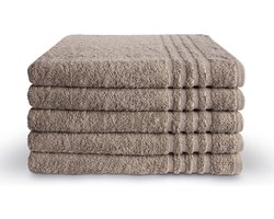 Byrklund handdoeken 70x140 - set van 5 - Hotelkwaliteit - Taupe