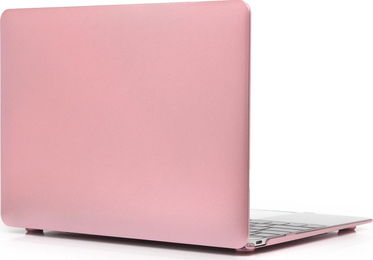 Mobigear Metallic Case geschikt voor Apple MacBook Pro 14 inch A2442, A2779 (2021-2023) Hoes Hardshell MacBook Case - Roségoud