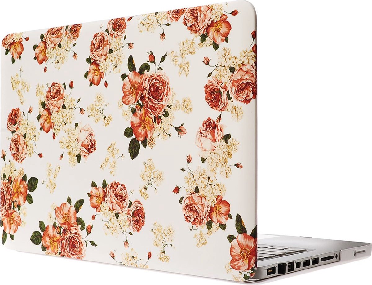 Apple MacBook Pro 13 (2008-2012) Case - Mobigear - Design Serie - Hardcover - Flowers - Apple MacBook Pro 13 (2008-2012) Cover