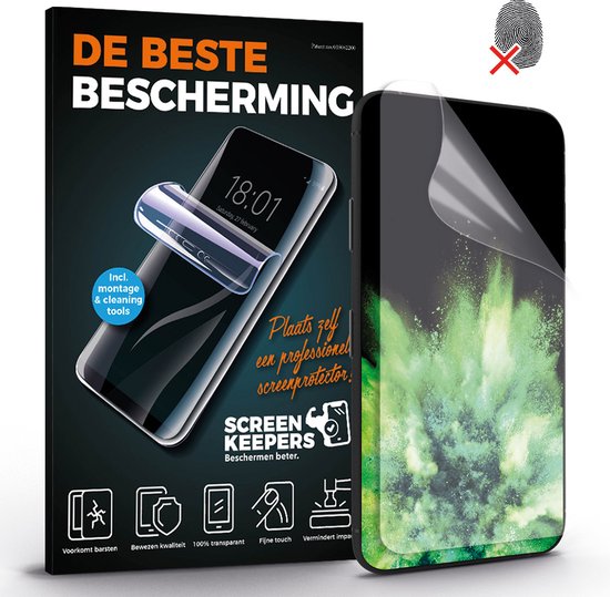 Foto: Screenkeepers anti blue ray screenprotector geschikt voor samsung galaxy s21 fe 5g anti blue screenprotector breekt niet beschermfolie tpu cleanfilm