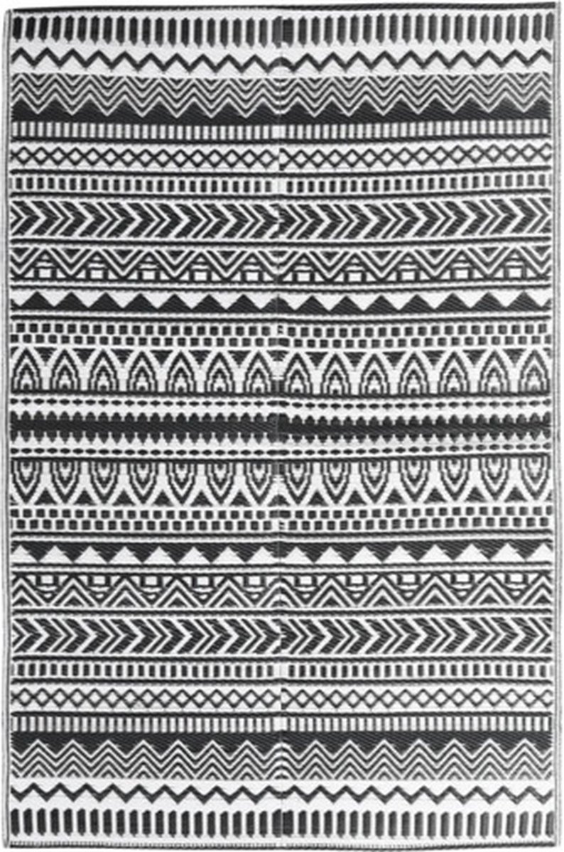 vidaXL - Buitenkleed - ARAKIL - 140x200 - cm - polypropeen - zwart