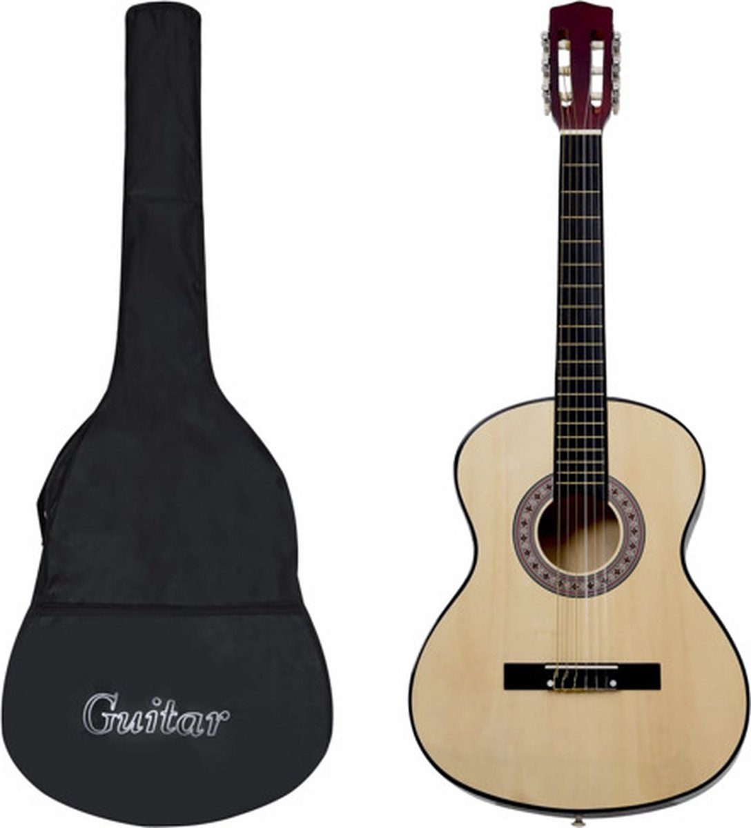 vidaXL - Gitaar - klassiek - beginner - met - tas - 4/4 - 39"