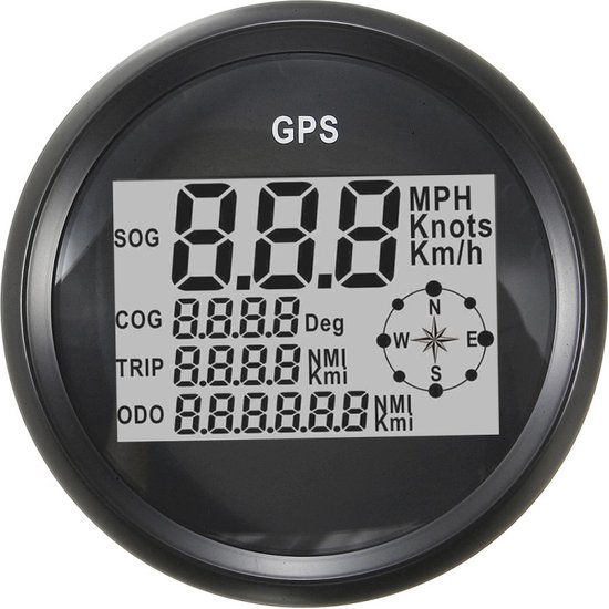 Kilometerteller Waterdichte digitale kilometerteller GPS snelheidsmeter | bol