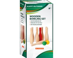 Alert Outdoor Bowling Set Hout.