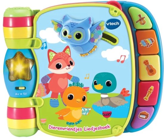 VTech Baby Dierenvriendjes Liedjesboek - Interactief Speelgoed - Babyboekje - Kinderboeken - Blauw - Cadeau - 3 tot 36 Maanden van Vtech — afbeelding 5