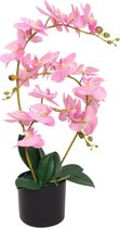 VidaLife Kunst orchidee plant met pot 65 cm roze