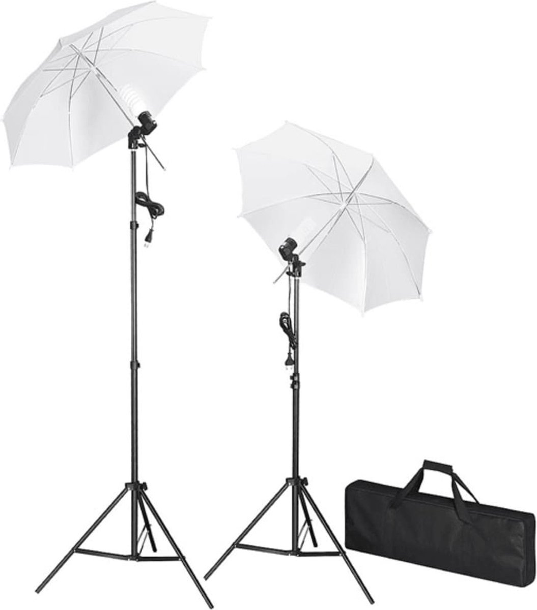 VidaLife Studiolampenset inclusief statieven en paraplu's