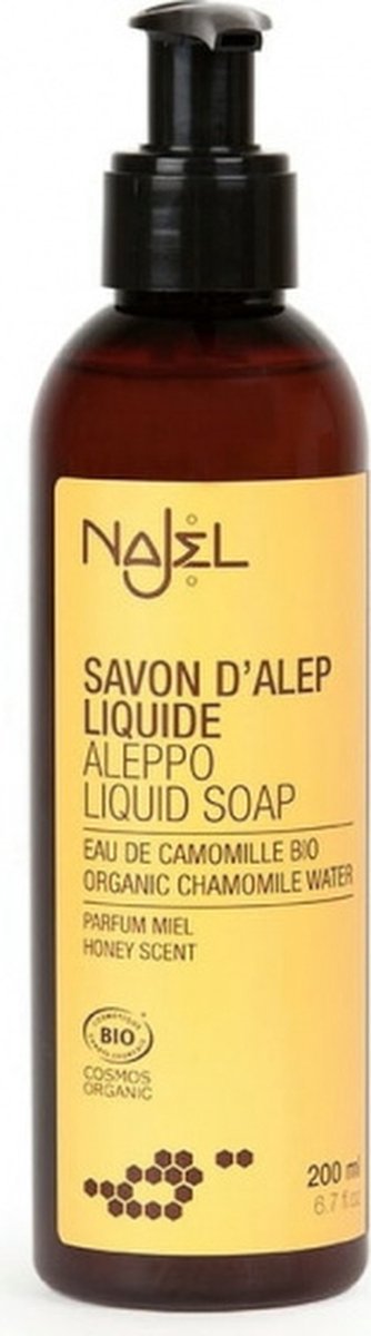 Najel Aleppo Zeep liquid chamomile pompfles 200 Milliliter