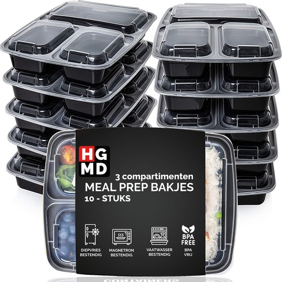 HGMD® Meal Prep Bakjes - 10 stuks