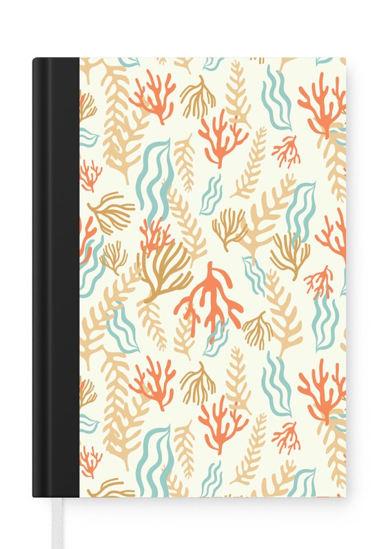 Notebook Am Strand Notitieboek - Schrijfboek - Patronen - Strand - Zee - Waterplanten ...