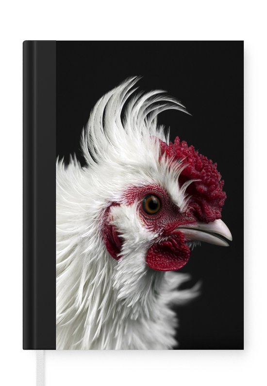 Carnet - Carnet d'écriture - Kip - Vogel - Zwart - Carnet - Format A5 - Bloc-notes