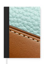 Notebook - Carnet d'écriture - Fond en cuir coloré - Notebook - Taille A5 - Pavé d'écriture
