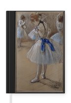 Notitieboek - Schrijfboek - Dancer - Schilderij van Edgar Degas - Notitieboekje klein - A5 formaat - Schrijfblok