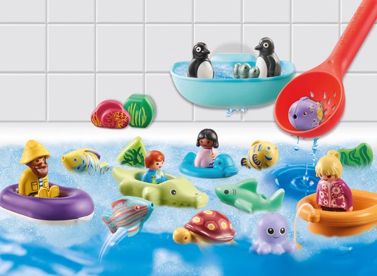 PLAYMOBIL 1.2.3 Aqua Adventskalender 2022 Badplezier - 71086