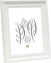 Deknudt Frames Cadre photo aspect peint en blanc avec passepoil perlé