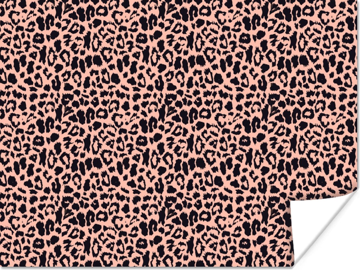 Poster Luipaardprint - Roze - Dieren - 40x30 cm