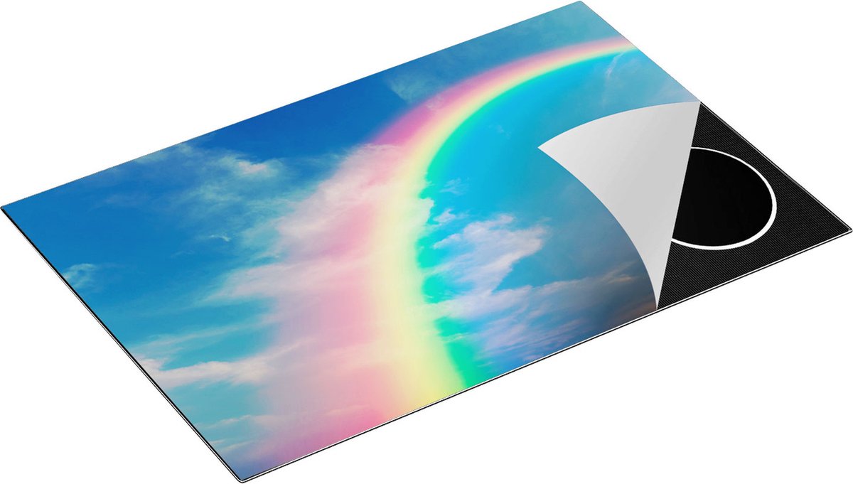 Chefcare Inductie Beschermer Regenboog - 81,6x52,7 cm - Afdekplaat Inductie - Kookplaat Beschermer - Inductie Mat