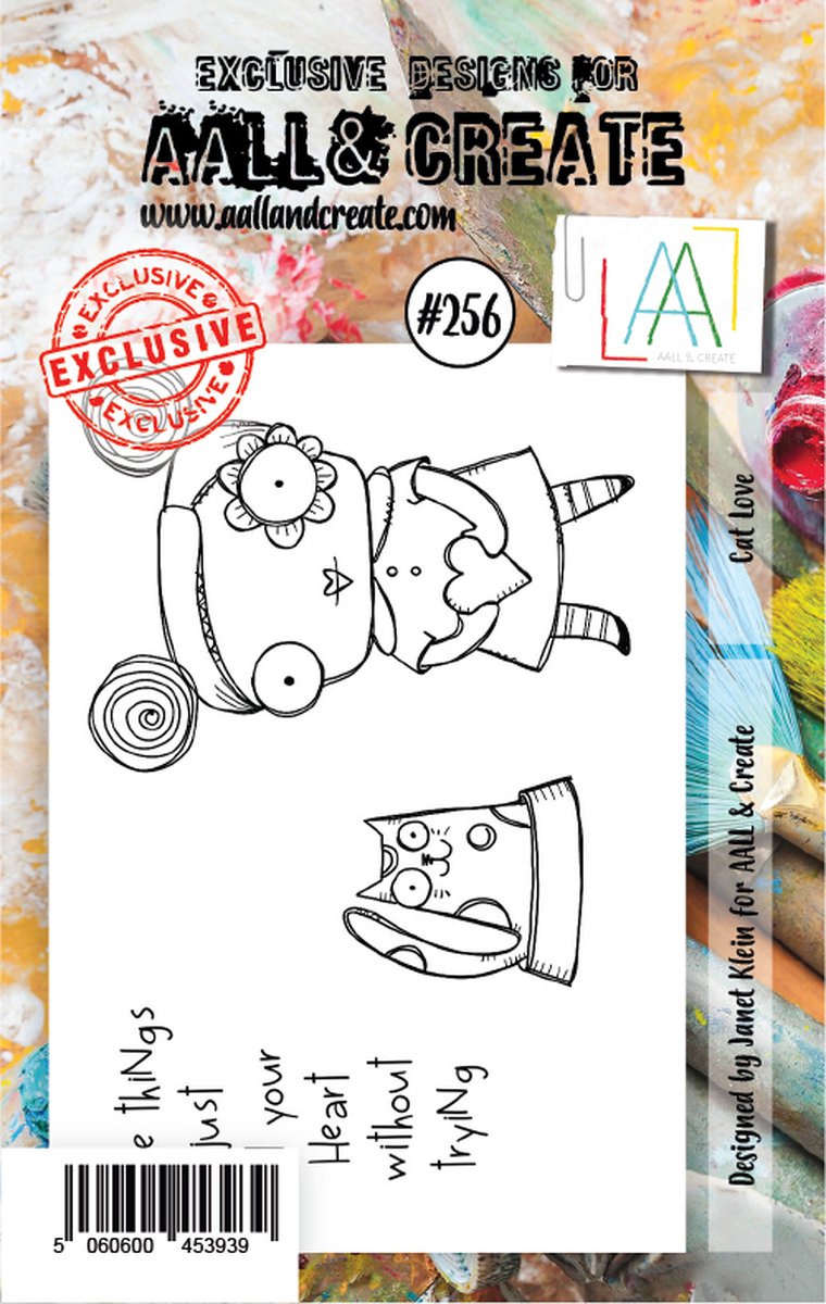 Clear Stamp Set A7 Cat Love (AALL-TP-256)