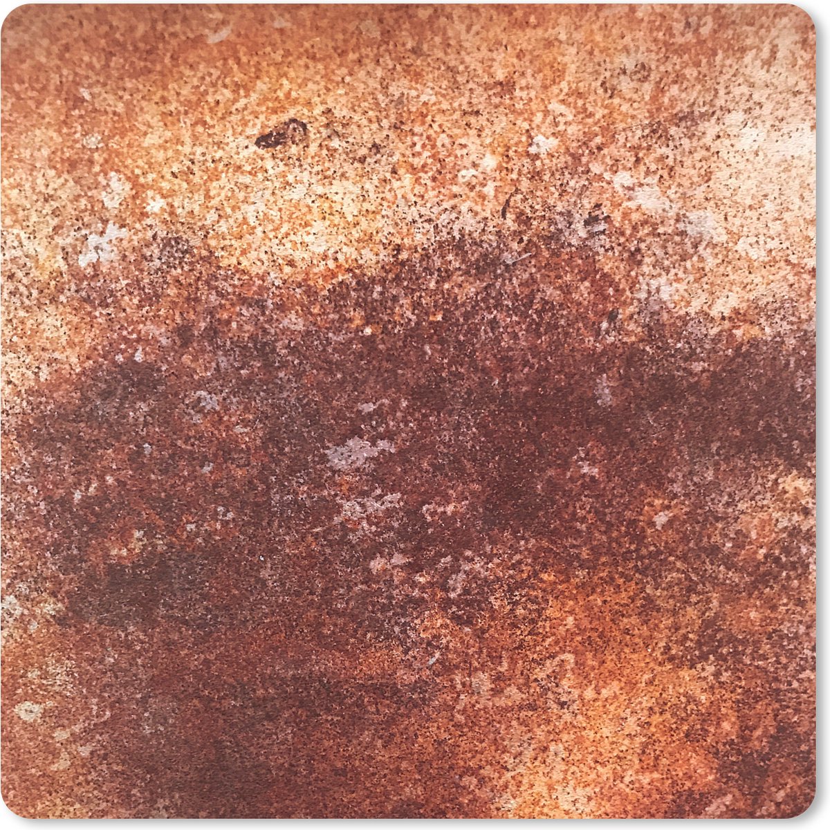Muismat XXL 60x60 cm - Bureau onderlegger - Bureau mat Staal - Roest print - Plaat - Bureaumat - Gaming mousepad xl - Bureaulegger groot - Computer deskmat