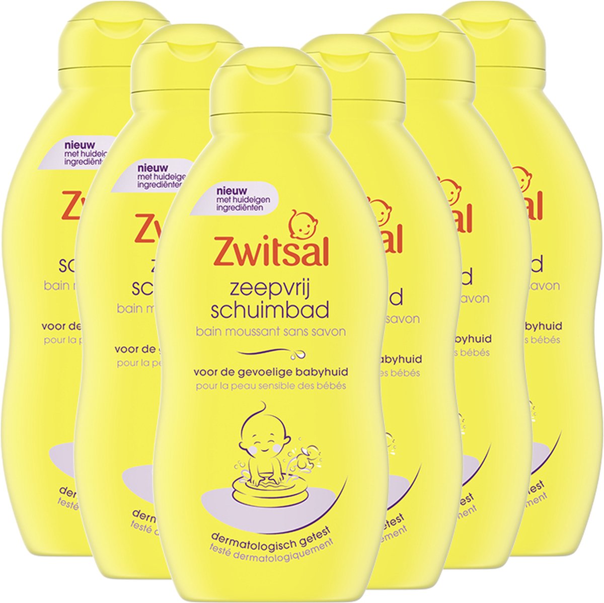 Zwitsal - Zeepvrij Schuimbad - 6 x 200 ml - Voordeelverpakking