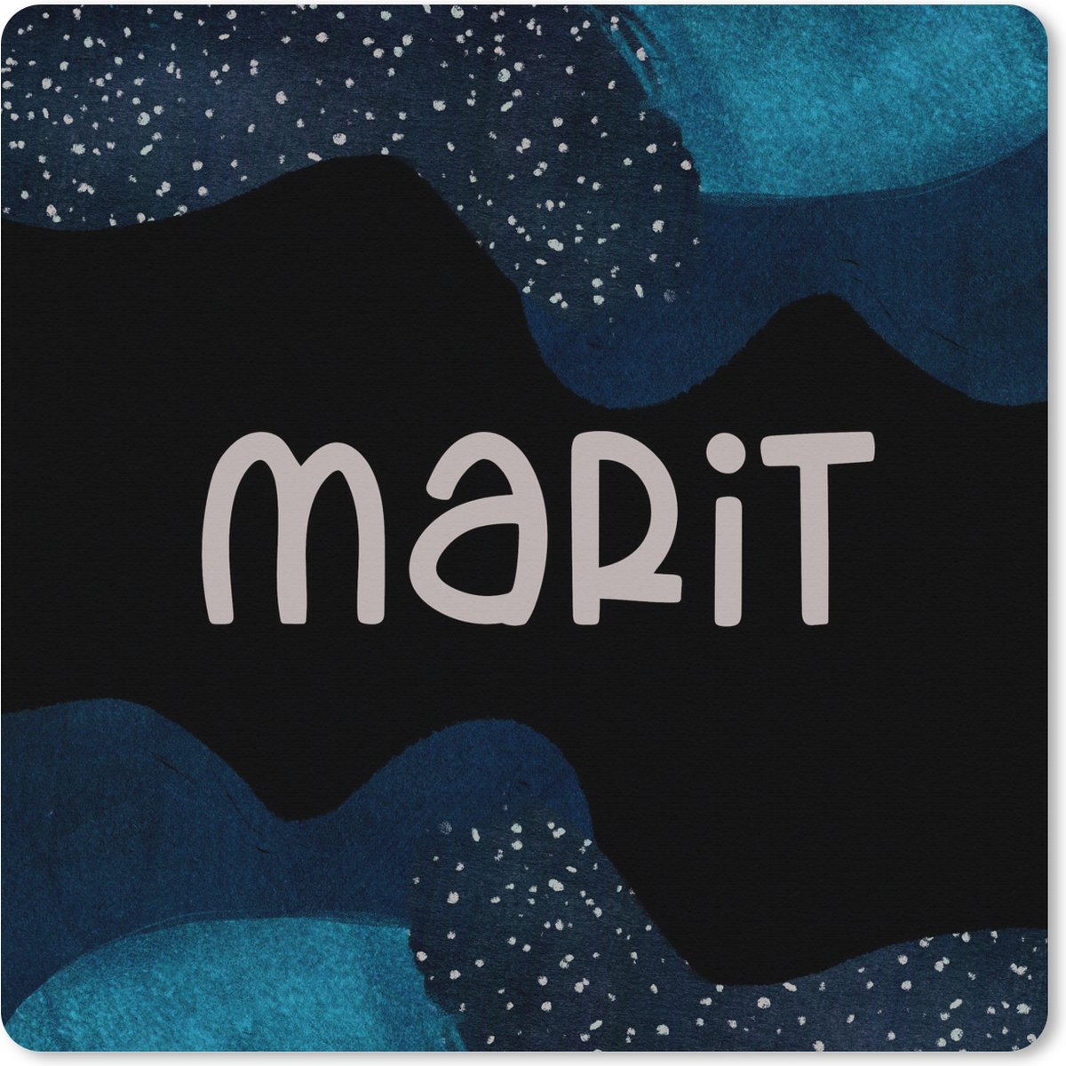 Muismat XXL 60x60 cm - Bureau onderlegger - Bureau mat Marit - Pastel - Meisje - Bureaumat - Gaming mousepad xl - Bureaulegger groot - Computer deskmat