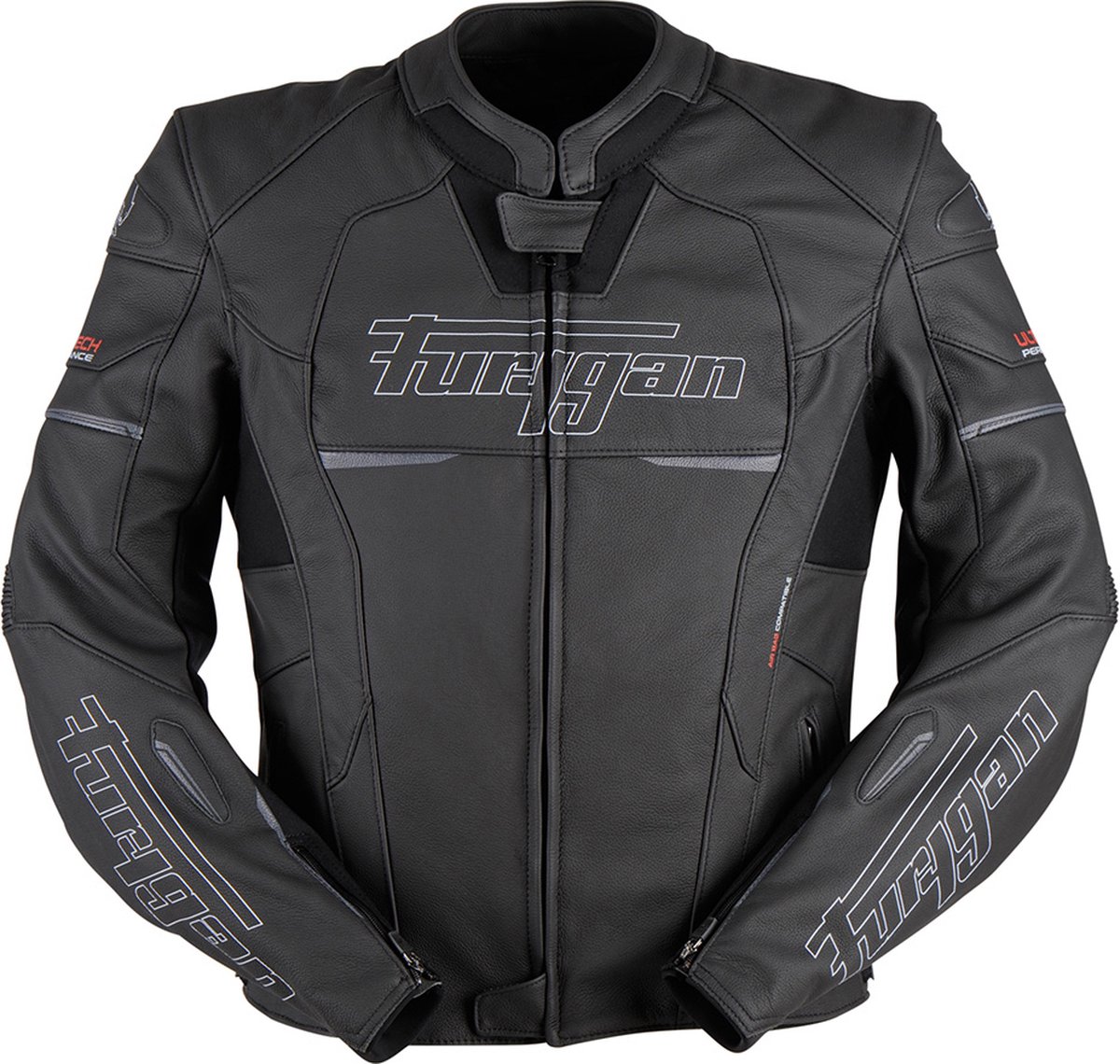 Furygan Nitros Black White Motorcycle Jacket 3XL