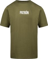 Patrón Wear - T-shirt - Oversized Brand T-shirt Green/White - Maat S