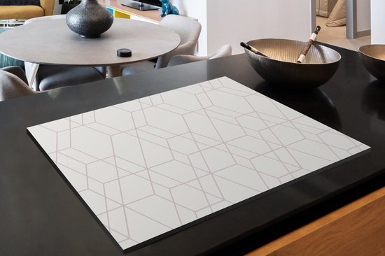 KitchenYeah® Inductie beschermer 81x52 cm - Mozaïek - Design - Geometrie - Kookplaataccessoires - Afdekplaat voor kookplaat - Inductiebeschermer - Inductiemat - Inductieplaat mat
