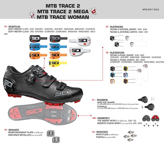 Sidi Trace 2 Mtb schoenen Zwart EU 41 Man bol