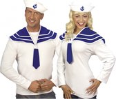 4x stuks matroos/Zeeman verkleed setjes marine blauw - Kraag en muts voor volwassenen