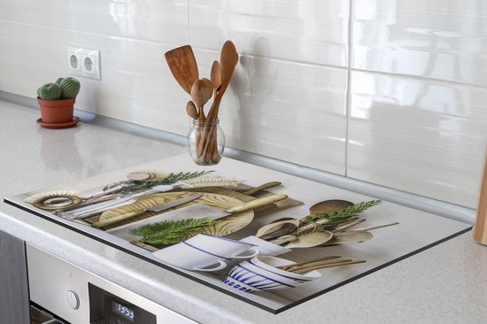 KitchenYeah® Inductie beschermer 81x52 cm - Keuken - Kookgerei - Bestek - Kookplaataccessoires - Afdekplaat voor kookplaat - Inductiebeschermer - Inductiemat - Inductieplaat mat