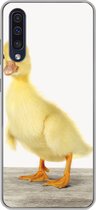 Geschikt voor Samsung Galaxy A50 hoesje - Eend - Kuiken - Dieren - Lief - Meisjes - Jongens - Kinderen - Siliconen Telefoonhoesje